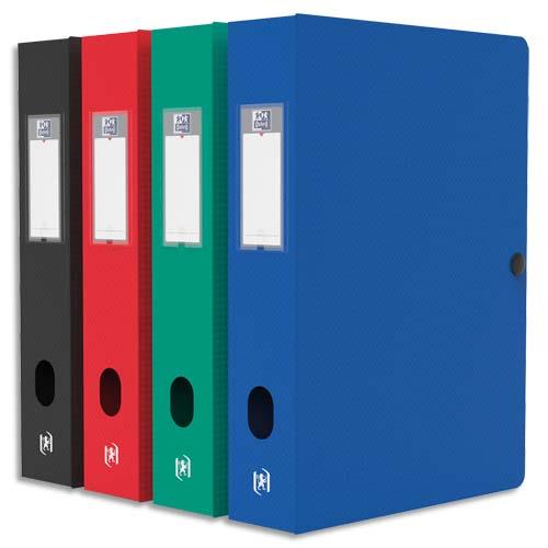 Bote de classement oxford Memphis - 24x32cm - en polypropylne 7/10e - Dos 6cm - Coloris assortis