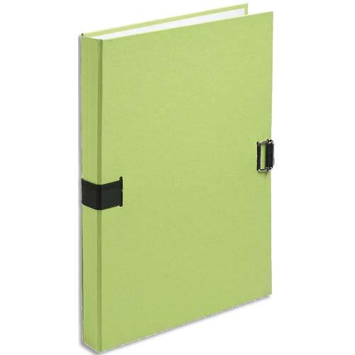 Chemise extensible Exacompta en fibres papier 100% recycles - dos 13 cm - format 24 x 32 cm - coloris vert