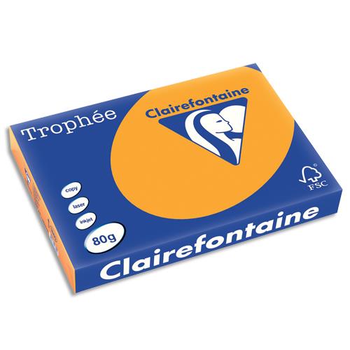 Papier Trophe- clmentine - teinte vive - 80 g - A3 - ramette de 500 feuilles