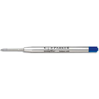 Recharge bille Parker Quinkflow - pointe moyenne - encre bleue