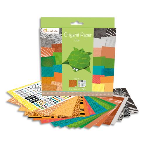 Origami Paper Zoo Maildor, 20x20 cm, 60F, 70g