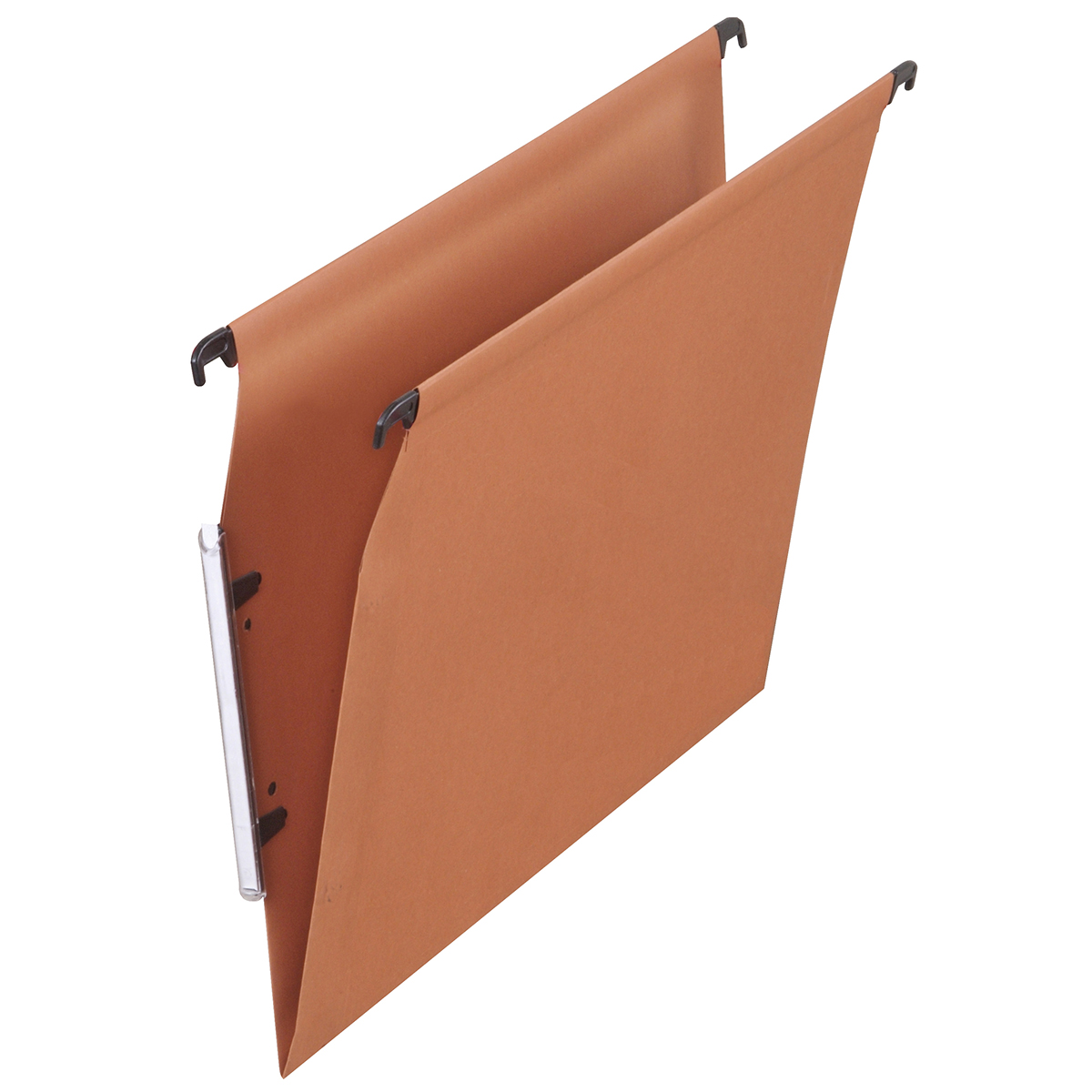 Dossiers suspendus co en kraft orange - pour armoire - fond V - boite de 25