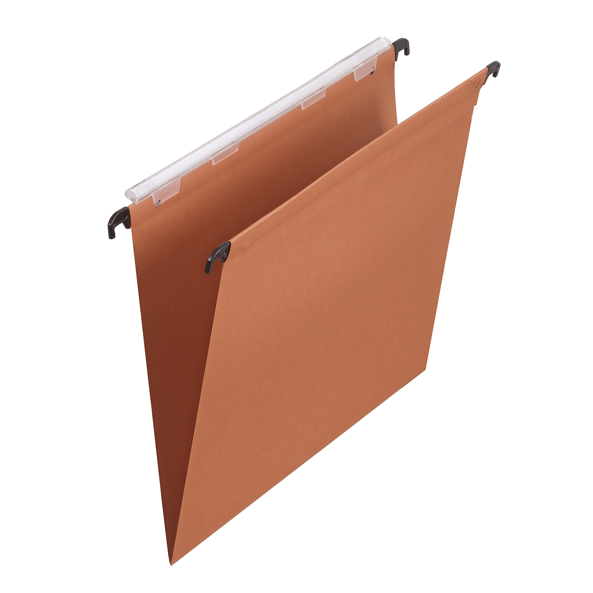 Dossiers suspendus co en kraft orange - pour tiroir - fond V - boite de 25