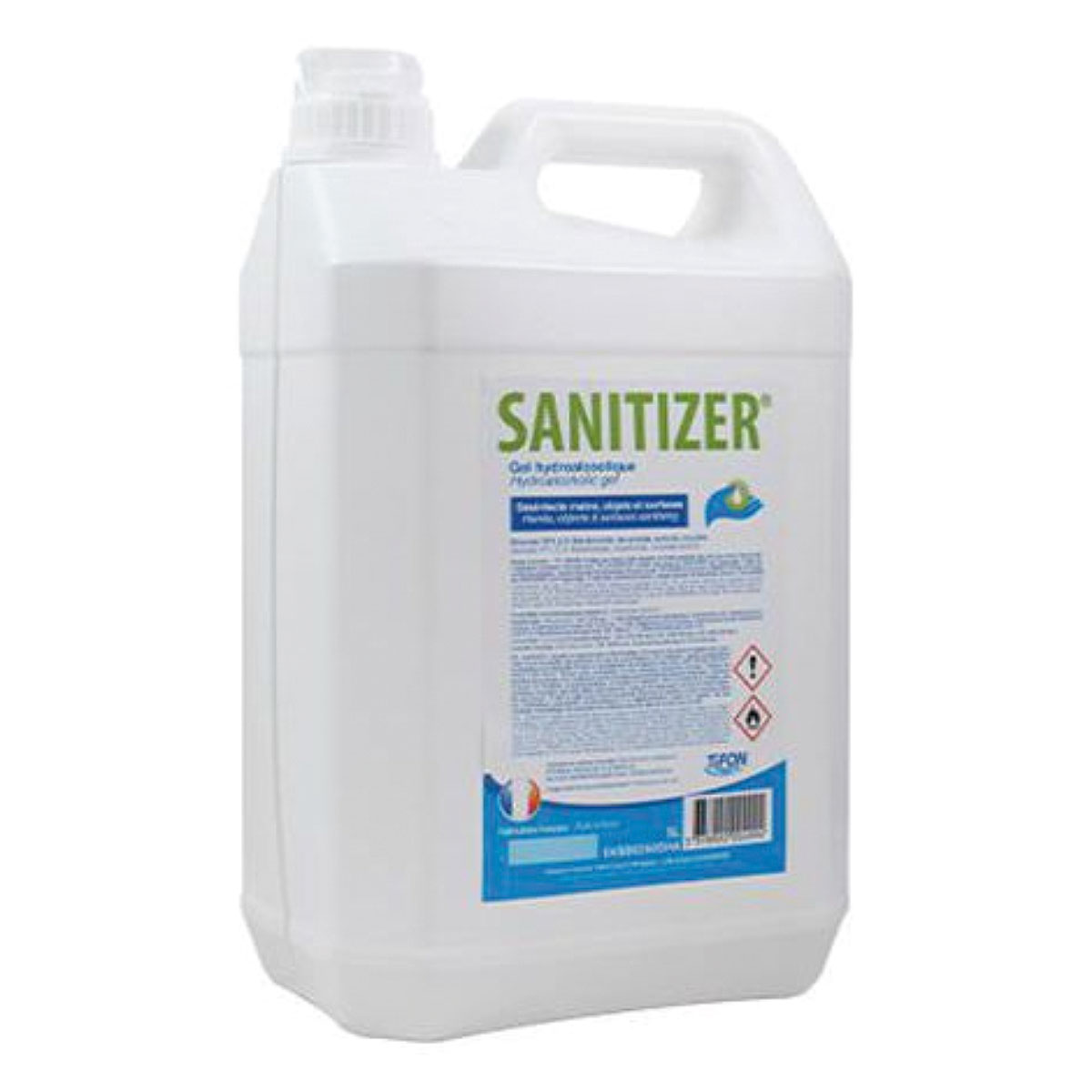 Gel hydroalcoolique Sanitizer pour mains - bidon de 5 L