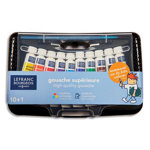 Bote de 10 tubes de gouache 10ml - coloris assortis