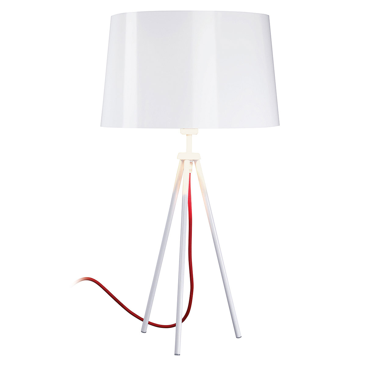 Lampe fluo Tropic H. 60,5 cm - blanche
