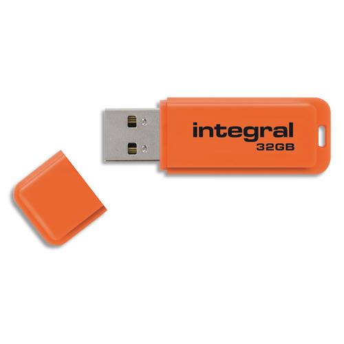 Integral infd32gbneonor3.0 lecteur usb flash 32 go usb type-a 3.2 gen 1 (3.1 gen 1) orange