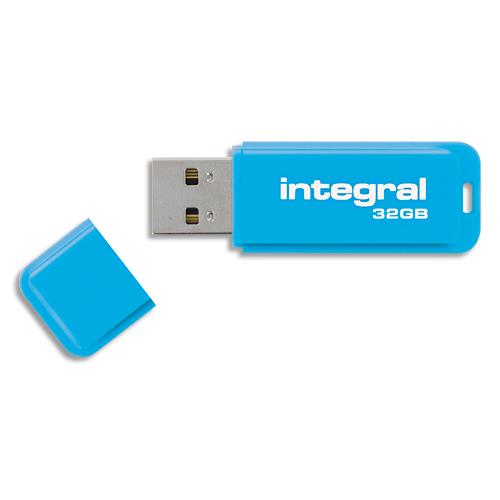Integral infd32gbneonb3.0 lecteur usb flash 32 go usb type-a 3.2 gen 1 (3.1 gen 1) bleu