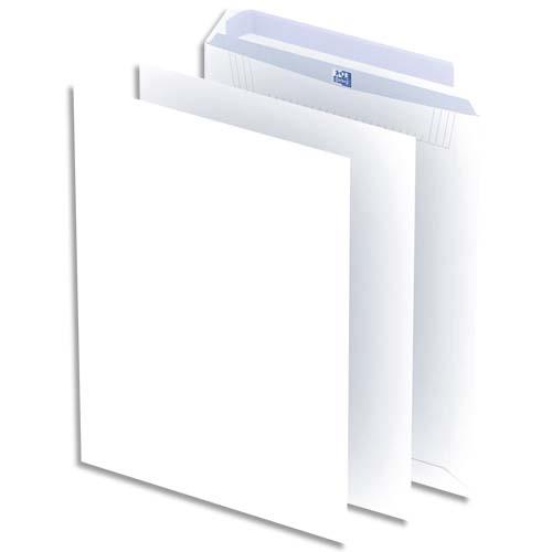 Pochettes blanches auto-adhsives Oxford - 100g - format C4 - 229x324 mm - bote de 250