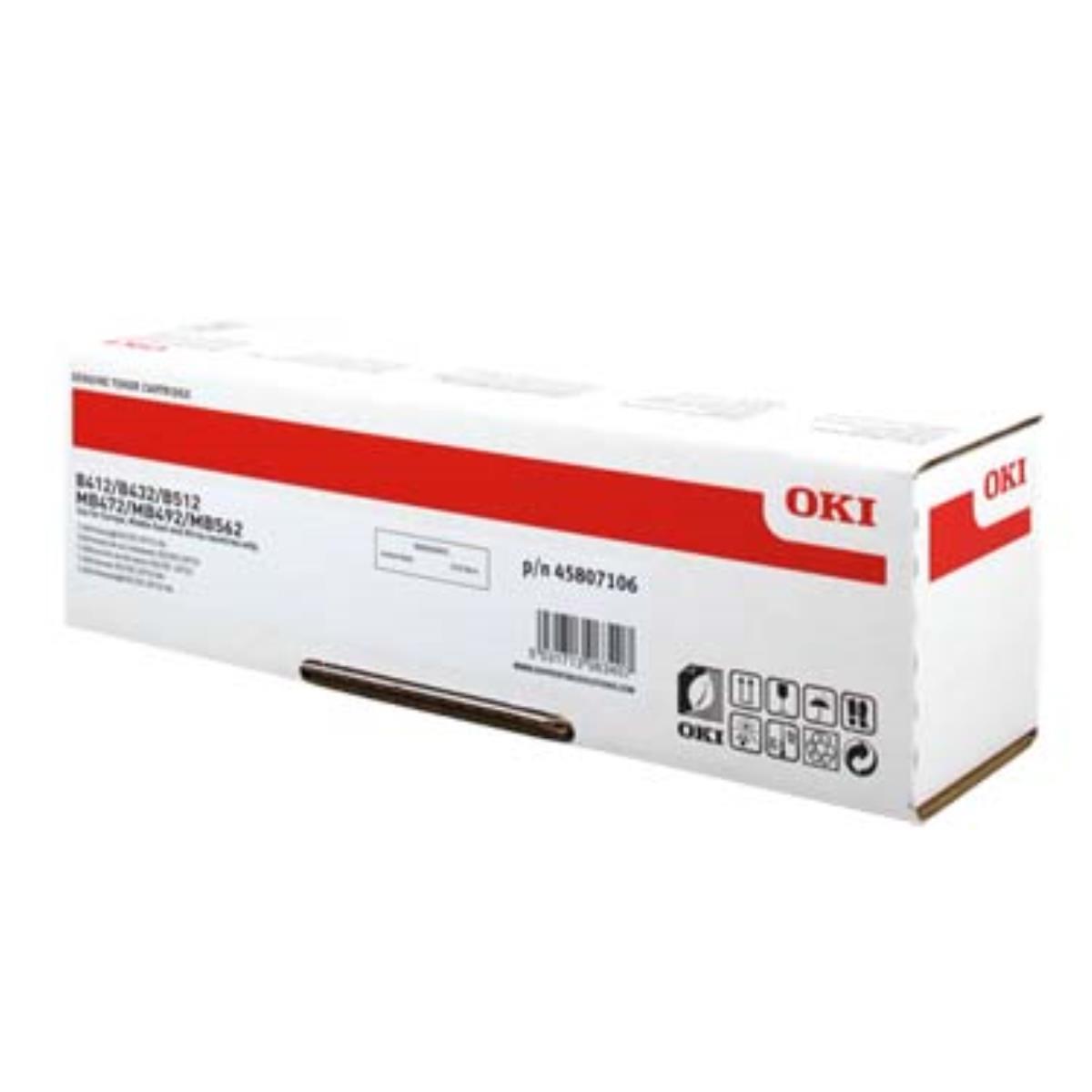 Cartouches de toner - Oki 45807106 cartouche de toner 1 pice(s) original noir