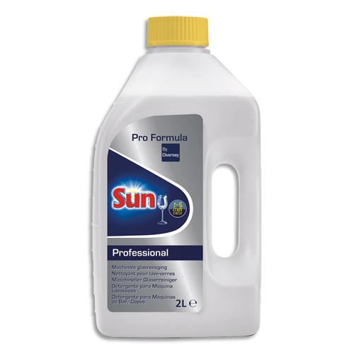 Dtergent liquide de lavage spciale verres et tasses Sun - bidon de 2L