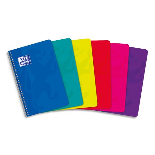 Carnet Oxford -spirales - 11 x 17 cm - 180 pages - 5x5