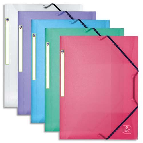 Chemise 3 rabats et lastiques Elba 2nd Life - polypropylne 5/10e recycl - coloris assortis