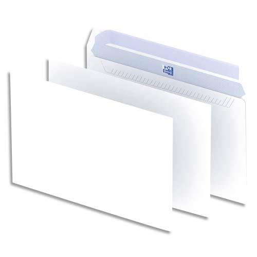 Enveloppes 162x229 Oxford - blanches - auto-adhsives - 90g - bote de 500