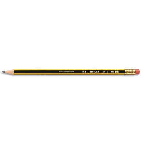 Crayon graphite Staedtler Noris 122 - Tte gomme - mine HB