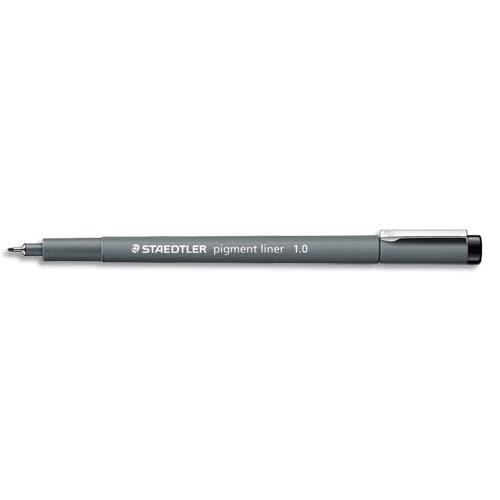 Feutre Staedtler Pigment liner - pointe calibr�e 1,0 mm - noir - encre pigment�e infalsifiable r�siste aux UV