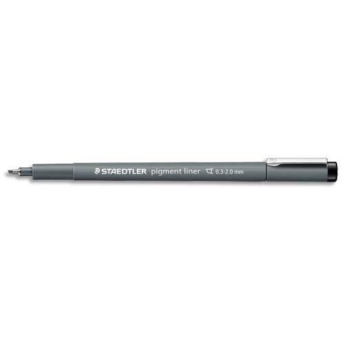 Stylo feutre Staedtler Pigment liner 308 - pointe biseau 2mm - noir