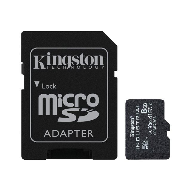 Kingston technology industrial 8 go microsdhc uhs-i classe 10