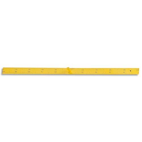 Rgle plate en bois pour tableau jaune - longueur 1 m