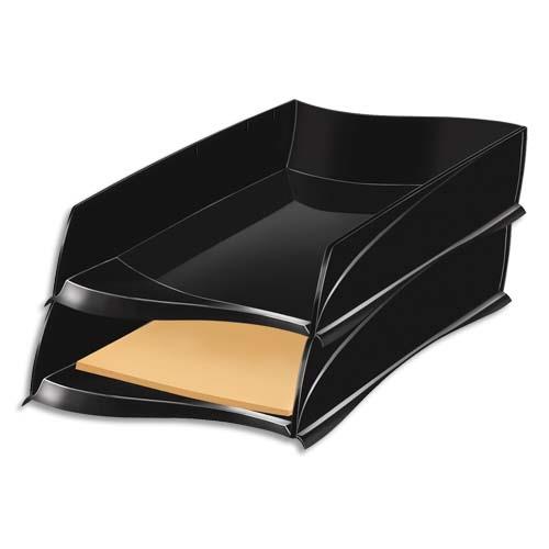 Corbeille  courrier Cep Isis - format 38x8,2x27,5 cm - coloris noir