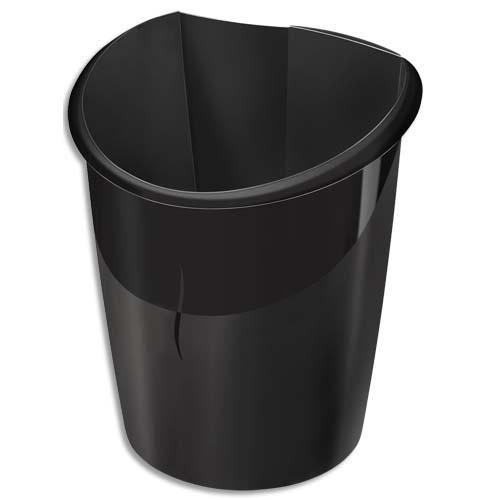 Corbeille  papier Cep Isis - 15 litres - coloris noir