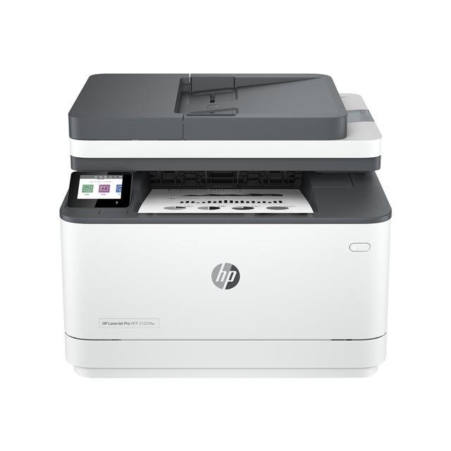 HP LaserJet Pro MFP 3102fdw - Imprimante multifonctions - Noir et blanc - laser - Legal (216 x 356 mm) (original) - A4/Legal (support) - jusqu' 33 ppm (copie) - jusqu' 33 ppm (impression) - 250 feuilles - 33.6 Kbits/s - USB 2.0, LAN, Wi-Fi(n), Bluetooth