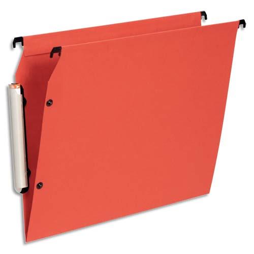 Dossiers suspendus en polypro orange Esselte - pour armoire - fond V - paquet de 10