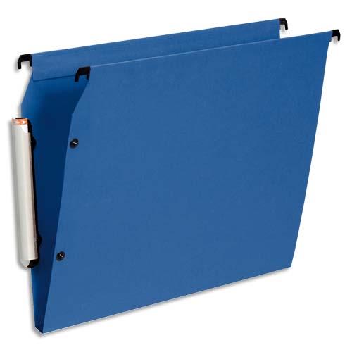 Dossiers suspendus Esselte Premium opaque - fond 15 - pour armoire - bleu - paquet de 10
