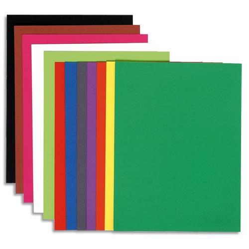 Chemise Exacompta Flash - carte recycle 220 g - teintes vives assortis - 24 x 32 cm - paquet de 100