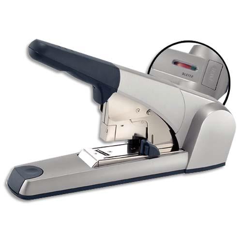 Agrafeuse Leitz 5552 grande capacit technologie Flat Clinch - utilise les agrafes 25/10  - gris mtal - 60 feuilles