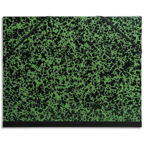 Carton  dessin 37 x 52 cm Annonay vert avec lastiques Exacompta