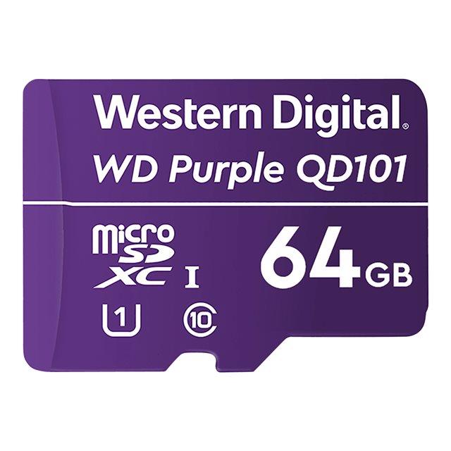Western digital wd purple sc qd101 64 go microsdxc classe 10