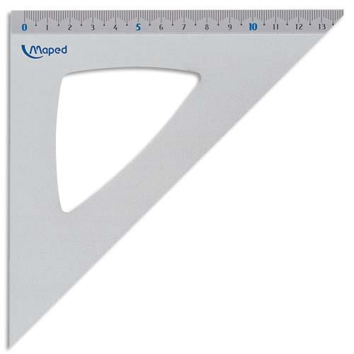 Equerre  45 degrs Maped - aluminium anodis - longueur 21 cm