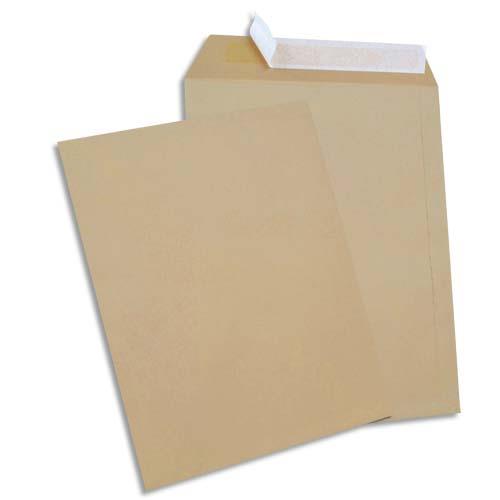 Bote de 250 pochettes GPV - kraft - auto-adhsives - 90g - format 24 260x330mm