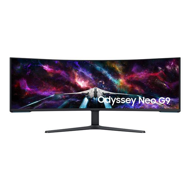 Samsung g95nc led display 144,8 cm (57") 7680 x 2160 pixels dual uhd noir, blanc