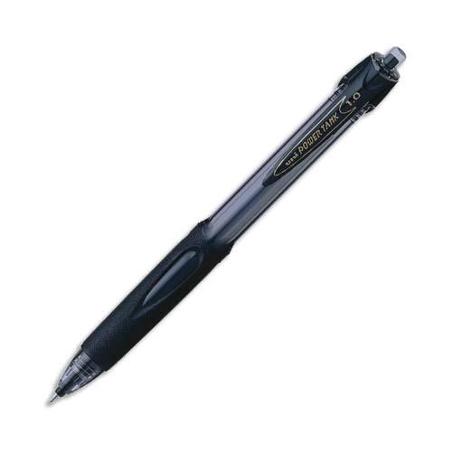 Stylo  bille Uniball SN 220 Powertank - pointe moyenne rtractable - noir