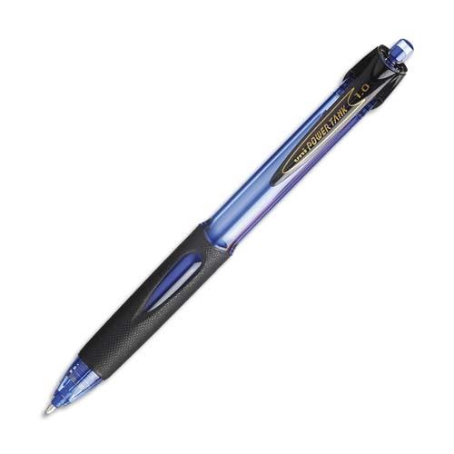 Stylo  bille Uniball SN 220 Powertank - pointe moyenne rtractable - bleu