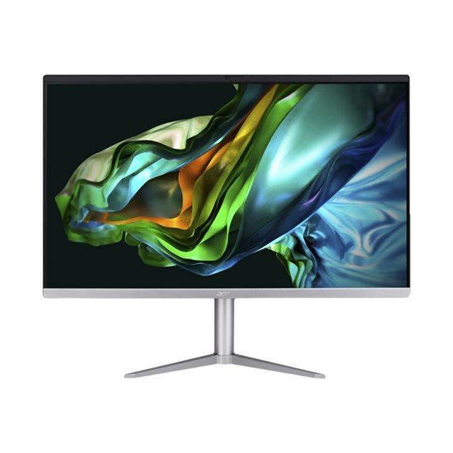 PC All-in-One - Acer aspire c24-1300 amd ryzen 5 7520u 60,5 cm (23.8") 1920 x 1080 pixels pc all-in-one 16 go 512 go ssd windows 11 home wi-fi 6e (802.11ax) argent