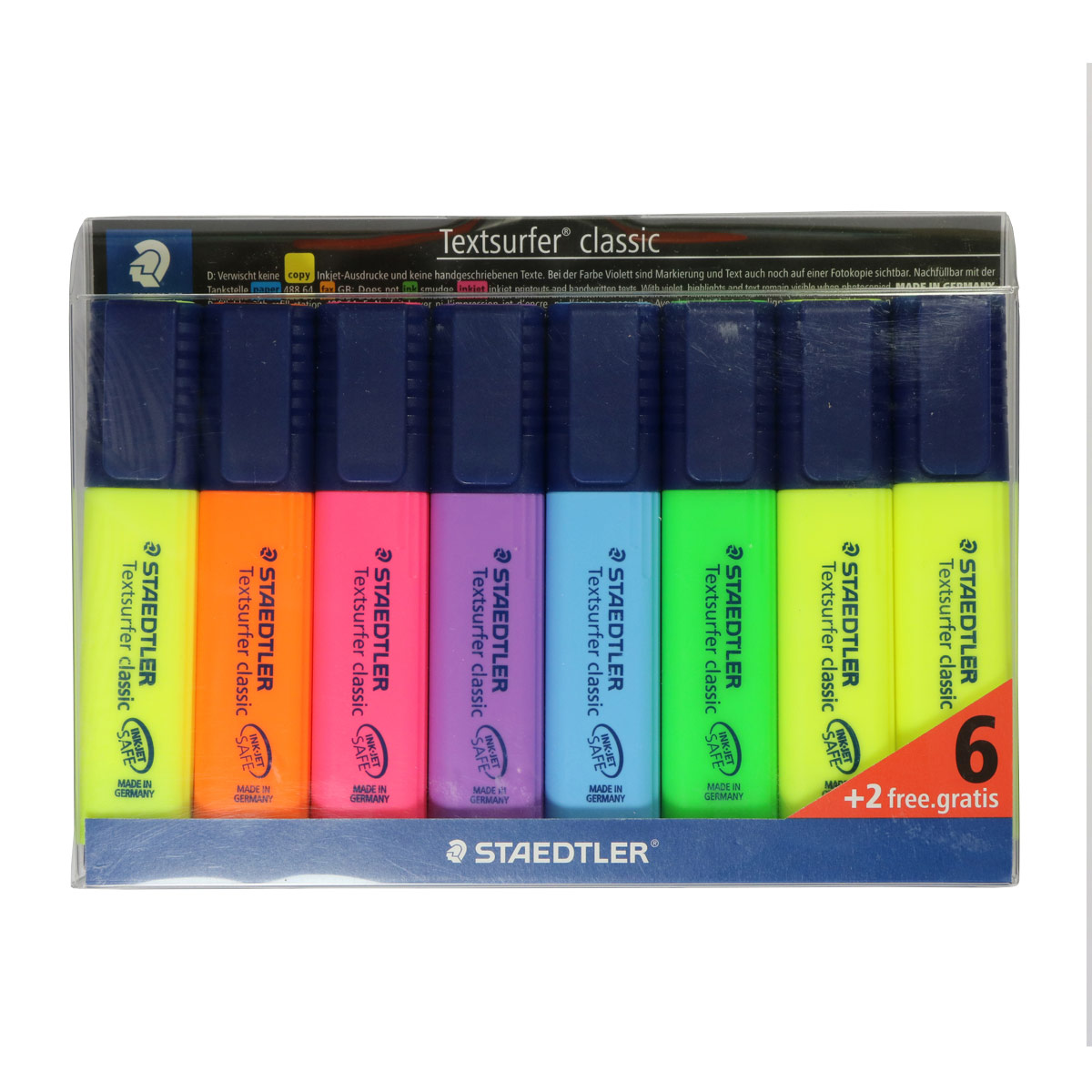 Surligneur Staedtler Textsurfer - pochette de 8 coloris assortis