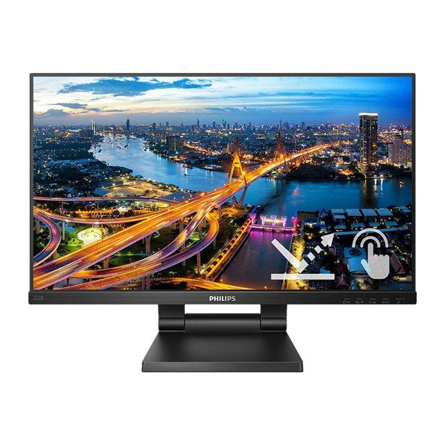 Philips b line 222b1tc/00 cran plat de pc 54,6 cm (21.5") 1920 x 1080 pixels full hd led cran tactile noir