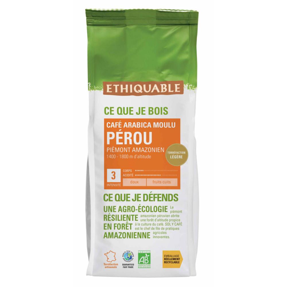 Caf moulu Prou quitable, Arabica, sachet, 250g