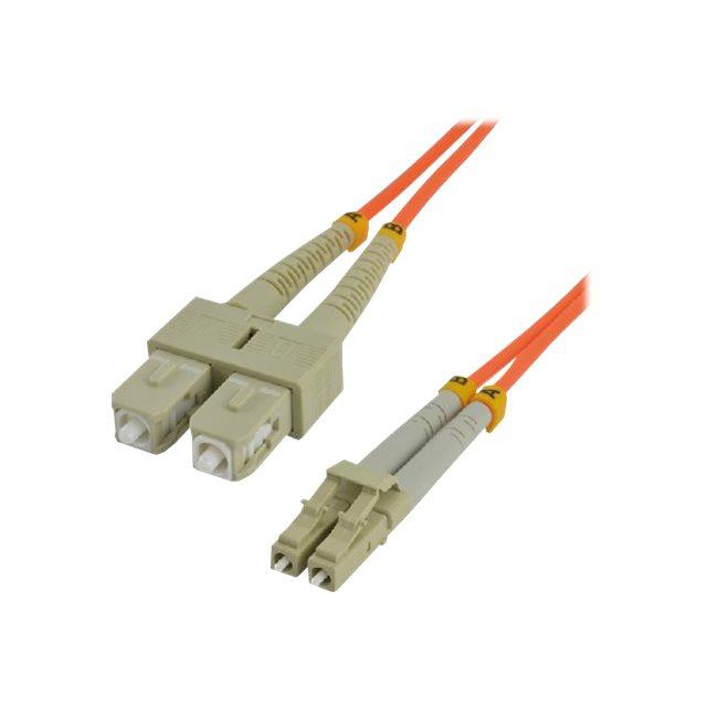 Mcl jarretire optique om2 duplex multimode 50/125 - sc / lc 15m