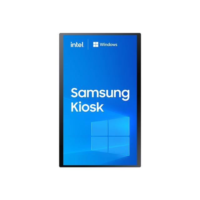 Samsung km24c-3 en forme de kiosk 61 cm (24") led 250 cd/m full hd blanc cran tactile intgr dans le processeur windows 10 iot enterprise 16/7