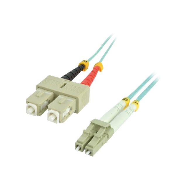 Mcl fjom3/sclc-50m cble infiniband et  fibres optiques sc lc lc/sc couleur aqua
