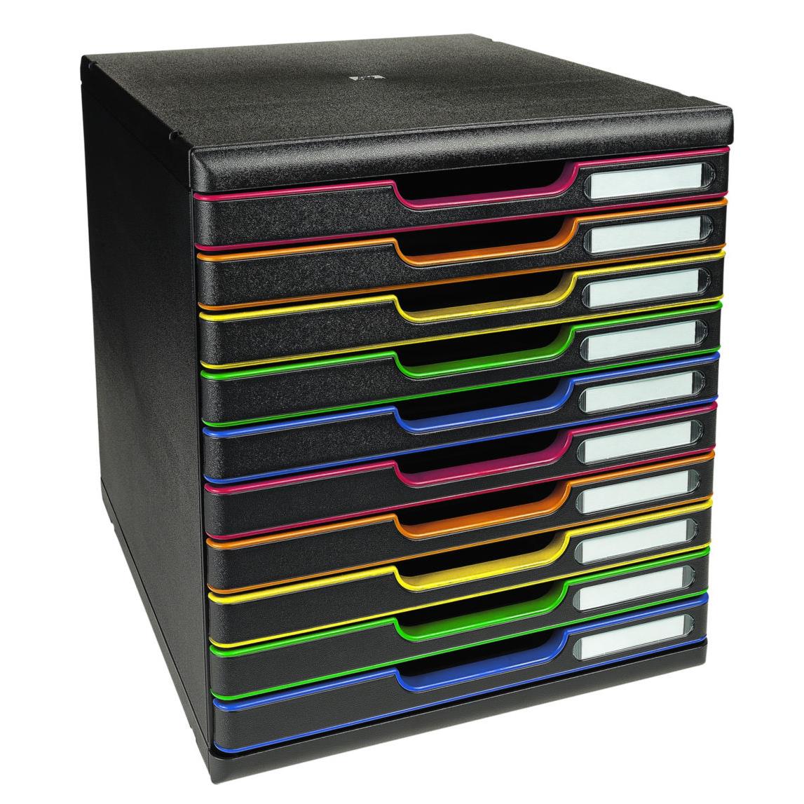 Module 10 tiroirs modulo Exacompta - arlequin