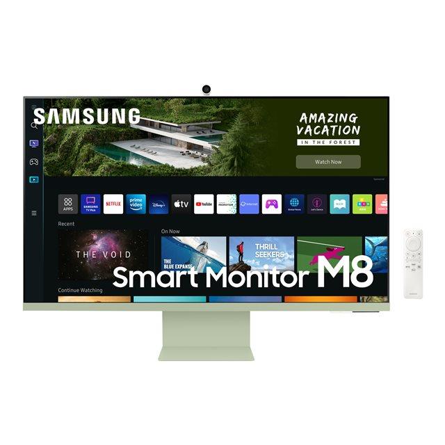 Samsung s32bm80guu cran plat de pc 81,3 cm (32") 3840 x 2160 pixels 4k ultra hd vert, blanc