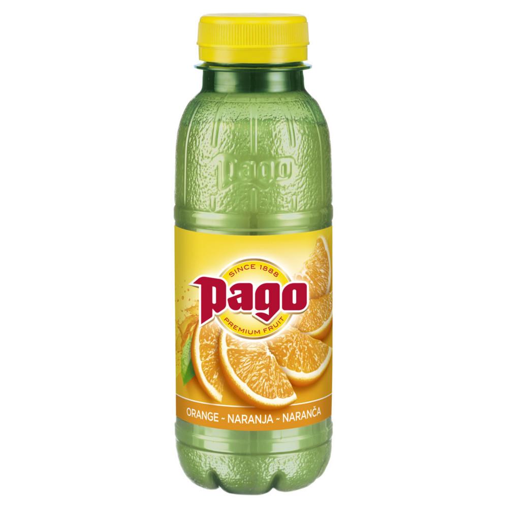 Bouteilles 33cl PAGO - orange - paquet de 12