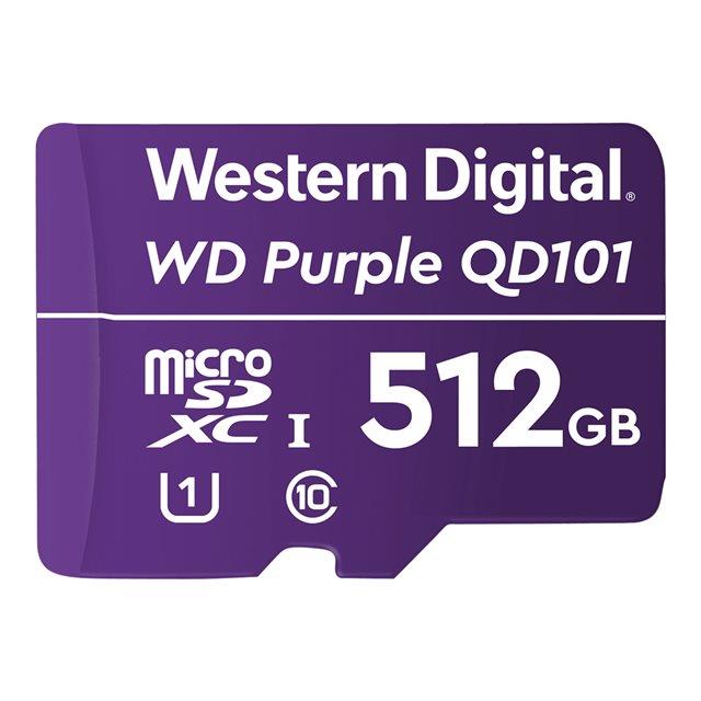 Western digital wd purple sc qd101 512 go microsdxc classe 10