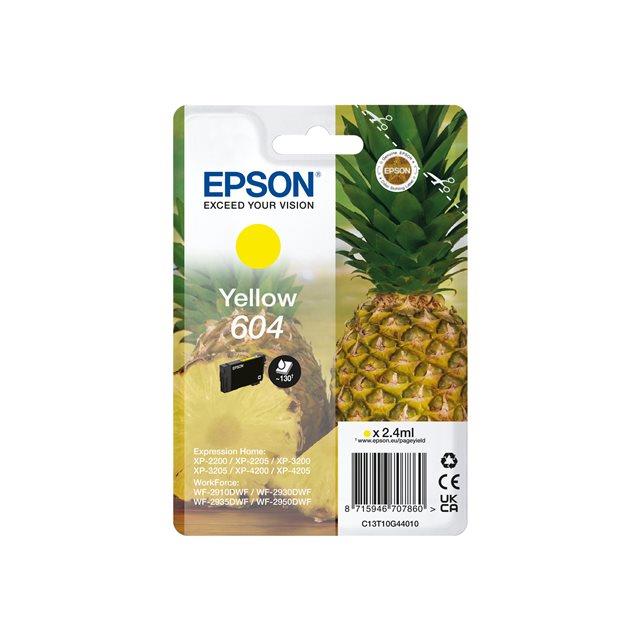 Cartouches pour imprimantes - Epson 604 cartouche d'encre 1 pice(s) original rendement standard jaune