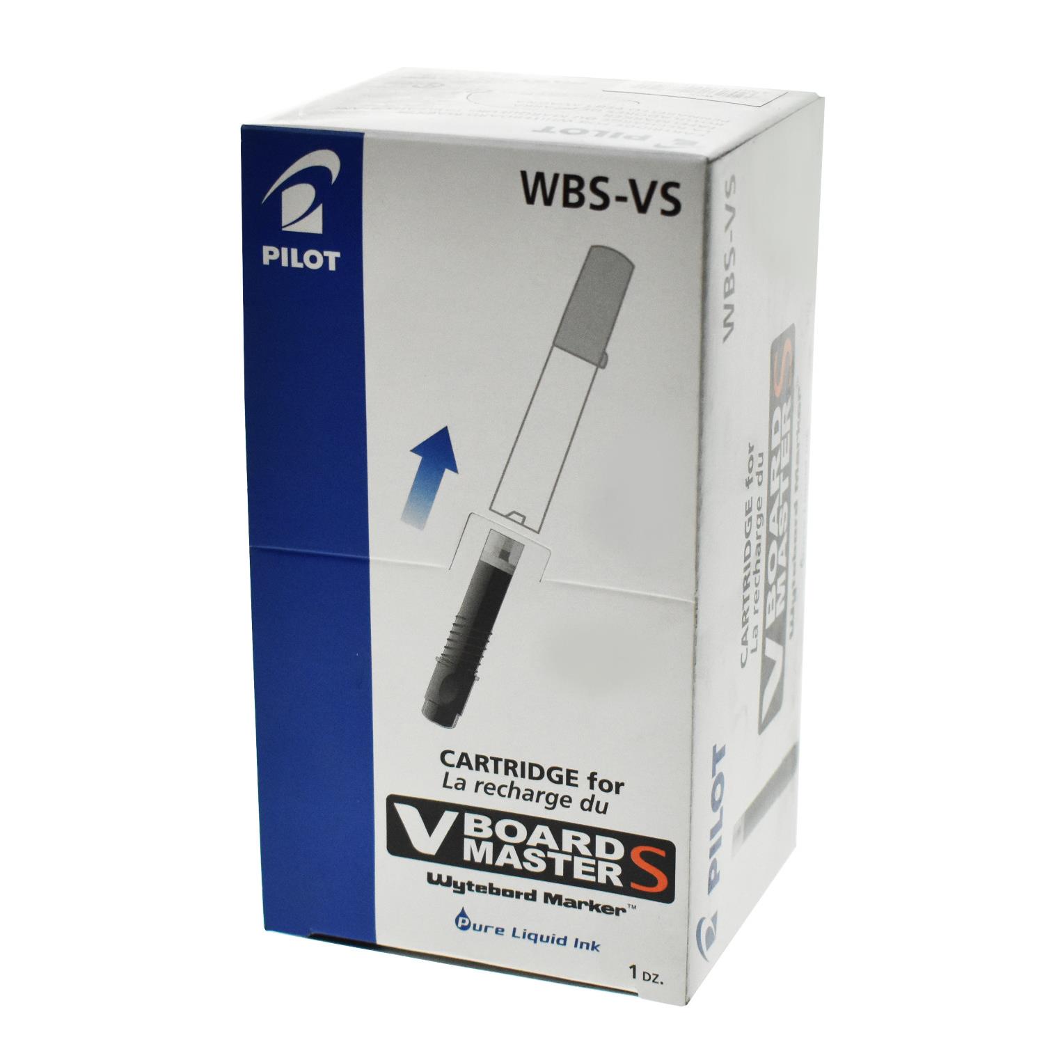 Recharge pour marqueur tableau blanc V-Board Master ultra fin et extra fin noir.